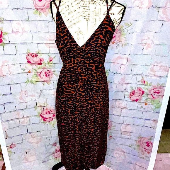 NWT! “BLUE LIFE”RED& Black Cheetah maxi - Picture 2 of 15